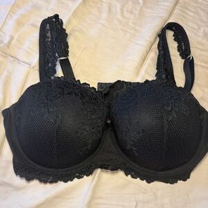 Intimissimi black Pretty Flowers Sofia Balconette Bra 36C